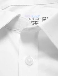 M&S Collection 2pk Boys' Cotton Regular Fit School Shirts (2-18 Yrs) -Cheap School Uniform Store SD 04 T76 5777S Z0 X EC 8