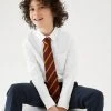 M&S Collection 2pk Boys' Cotton Slim Fit School Shirts (2-18 Yrs)