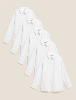 M&S Collection Boys' 5pk Regular Fit Easy To Iron School Shirts (2-18 Yrs) 8 M&S Collection Boys' 5pk Regular Fit Easy To Iron School Shirts (2-18 Yrs) -Cheap School Uniform Store SD 04 T76 5779 Z0 X EC 90