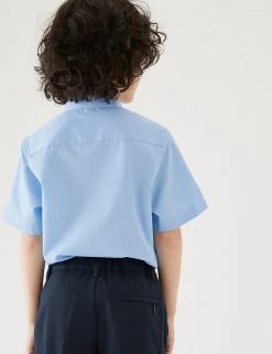 M&S Collection 3pk Boys' Easy Iron School Shirts (2-16 Yrs) -Cheap School Uniform Store SD 04 T76 5812 E0 X EC 2
