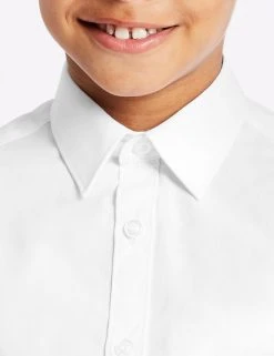 M&S Collection 3pk Boys' Easy Iron School Shirts (2-16 Yrs) -Cheap School Uniform Store SD 04 T76 5812 Z0 X EC 2