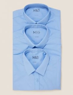 M&S Collection 3pk Boys' Slim Easy Iron School Shirts (2-16 Yrs) 11 M&S Collection 3pk Boys' Slim Easy Iron School Shirts (2-16 Yrs) -Cheap School Uniform Store SD 04 T76 5813 E0 X EC 7