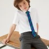 M&S Collection 3pk Boys' Slim Easy Iron School Shirts (2-16 Yrs) -Cheap School Uniform Store SD 04 T76 5813 Z0 X EC 0