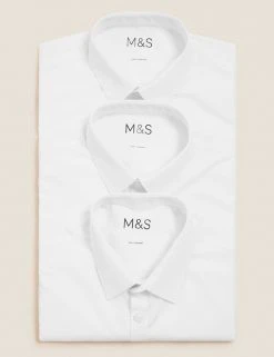 M&S Collection 3pk Boys' Slim Easy Iron School Shirts (2-16 Yrs) 6 M&S Collection 3pk Boys' Slim Easy Iron School Shirts (2-16 Yrs) -Cheap School Uniform Store SD 04 T76 5813 Z0 X EC 7
