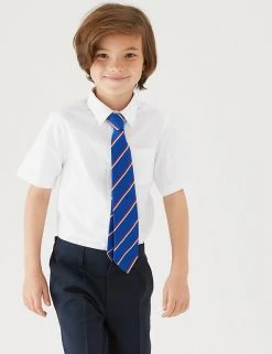 M&S Collection 2pk Boys' Non-Iron School Shirts (2-18 Yrs)
