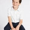 M&S Collection 2pk Boys' Slim Fit Non-Iron School Shirts (2-18 Yrs) -Cheap School Uniform Store SD 04 T76 5883 Z0 X EC 0