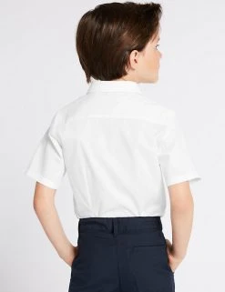 M&S Collection 2pk Boys' Slim Fit Non-Iron School Shirts (2-18 Yrs) 4 M&S Collection 2pk Boys' Slim Fit Non-Iron School Shirts (2-18 Yrs) -Cheap School Uniform Store SD 04 T76 5883 Z0 X EC 1