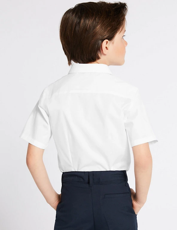 2pk Boys' Slim Fit Non-Iron School Shirts (2-18 Yrs) M&S Collection 2pk Boys' Slim Fit Non-Iron School Shirts (2-18 Yrs) -Cheap School Uniform Store SD 04 T76 5883 Z0 X EC 1