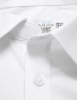 M&S Collection 2pk Boys' Cotton Regular Fit School Shirts (2-18 Yrs) -Cheap School Uniform Store SD 04 T76 5888S Z0 X EC 8