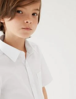 M&S Collection 2pk Boys' Cotton Slim Fit School Shirts (2-18 Yrs) 4 M&S Collection 2pk Boys' Cotton Slim Fit School Shirts (2-18 Yrs) -Cheap School Uniform Store SD 04 T76 5889S Z0 X EC 1