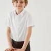 M&S Collection Boys' 2pk Slim Fit Stretch School Shirts (2-18 Yrs) -Cheap School Uniform Store SD 04 T76 5893 Z0 X EC 0