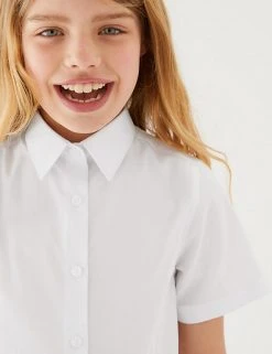 M&S Collection 3pk Girls' Longer Length Easy Iron School Shirts (4-18 Yrs) 4 M&S Collection 3pk Girls' Longer Length Easy Iron School Shirts (4-18 Yrs) -Cheap School Uniform Store SD 04 T76 5946L Z0 X EC 1