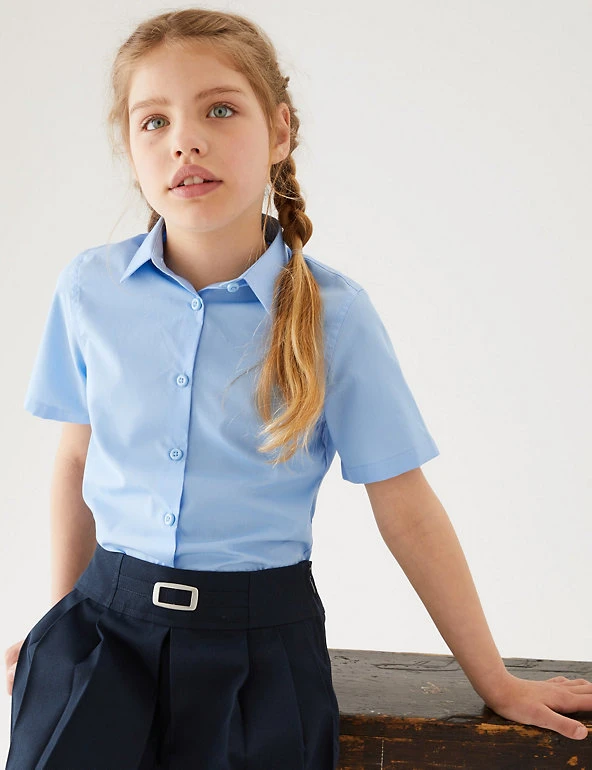 3pk Girls' Slim Fit Easy Iron School Shirts (2-16 Yrs) 3pk Girls' Slim Fit Easy Iron School Shirts (2-16 Yrs) -Cheap School Uniform Store SD 04 T76 5951 E0 X EC 0