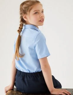 3pk Girls' Slim Fit Easy Iron School Shirts (2-16 Yrs) 10 3pk Girls' Slim Fit Easy Iron School Shirts (2-16 Yrs) -Cheap School Uniform Store SD 04 T76 5951 E0 X EC 2