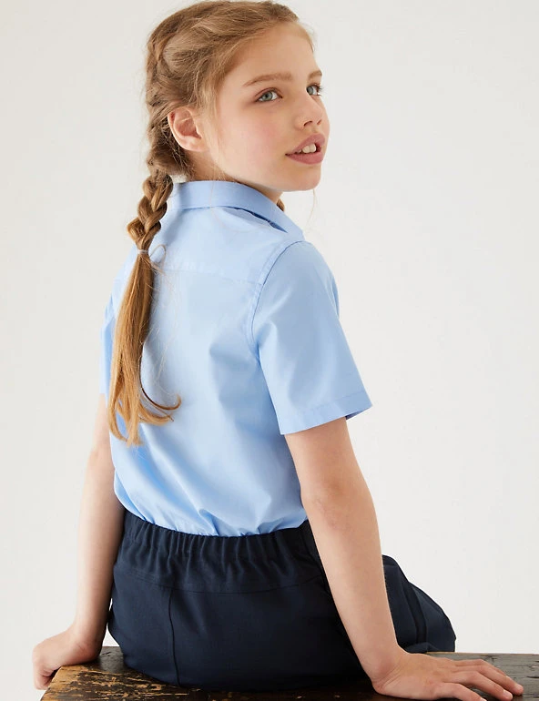 3pk Girls' Slim Fit Easy Iron School Shirts (2-16 Yrs) 3pk Girls' Slim Fit Easy Iron School Shirts (2-16 Yrs) -Cheap School Uniform Store SD 04 T76 5951 E0 X EC 2