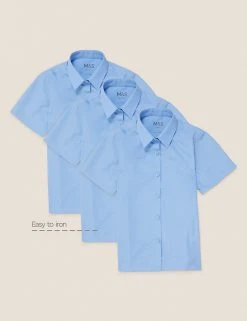 3pk Girls' Slim Fit Easy Iron School Shirts (2-16 Yrs) 8 3pk Girls' Slim Fit Easy Iron School Shirts (2-16 Yrs) -Cheap School Uniform Store SD 04 T76 5951 E0 X EC 90