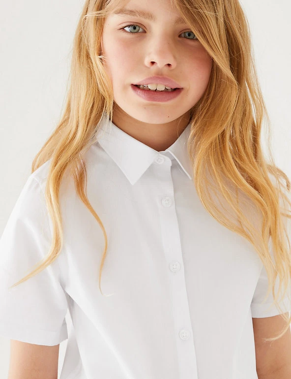 3pk Girls' Slim Fit Easy Iron School Shirts (2-16 Yrs) 3pk Girls' Slim Fit Easy Iron School Shirts (2-16 Yrs) -Cheap School Uniform Store SD 04 T76 5951 Z0 X EC 1