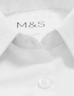 M&S Collection 2pk Girls' Slim Fit Non-Iron School Shirts (2-18 Yrs) -Cheap School Uniform Store SD 04 T76 5984 Z0 X EC 8