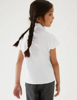 M&S Collection 2pk Regular Fit Easy To Iron School Shirts (2-14 Yrs) -Cheap School Uniform Store SD 04 T76 5992 Z0 X EC 2