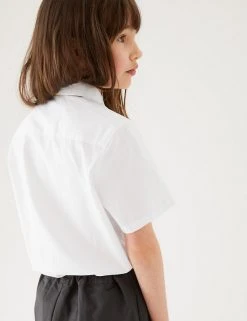 M&S Collection 2pk Girls’ Pure Cotton School Shirts (2-18 Yrs) -Cheap School Uniform Store SD 04 T76 5999S Z0 X EC 2