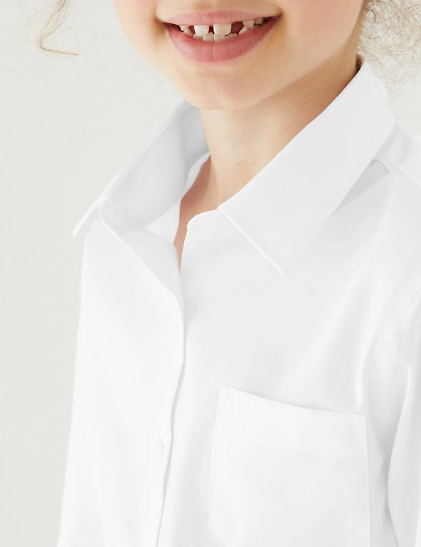 2pk Girls' Slim Fit Non-Iron School Blouses (2-16 Yrs) M&S Collection Shirts 2pk Girls' Slim Fit Non-Iron School Blouses (2-16 Yrs) -Cheap School Uniform Store SD 04 T76 6020 Z0 X EC 1