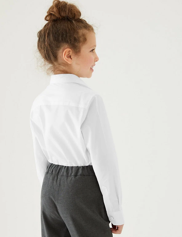 2pk Girls' Slim Fit Non-Iron School Blouses (2-16 Yrs) M&S Collection Shirts 2pk Girls' Slim Fit Non-Iron School Blouses (2-16 Yrs) -Cheap School Uniform Store SD 04 T76 6020 Z0 X EC 2