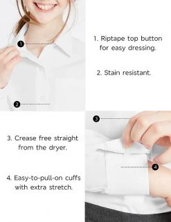 M&S Collection Shirts 2pk Girls' Slim Fit Non-Iron School Blouses (2-16 Yrs) 7 M&S Collection Shirts 2pk Girls' Slim Fit Non-Iron School Blouses (2-16 Yrs) -Cheap School Uniform Store SD 04 T76 6020 Z0 X EC 6