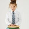 M&S Collection 3pk Girls' Longer Length Easy Iron School Shirts (4-18 Yrs) -Cheap School Uniform Store SD 04 T76 6023L Z0 X EC 0
