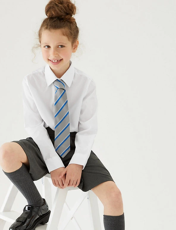 3pk Girls' Plus Fit Easy Iron School Shirts (4-18 Yrs) M&S Collection 3pk Girls' Plus Fit Easy Iron School Shirts (4-18 Yrs) -Cheap School Uniform Store SD 04 T76 6023P Z0 X EC 0