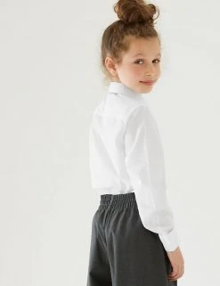 M&S Collection 3pk Girls' Plus Fit Easy Iron School Shirts (4-18 Yrs) 5 M&S Collection 3pk Girls' Plus Fit Easy Iron School Shirts (4-18 Yrs) -Cheap School Uniform Store SD 04 T76 6023P Z0 X EC 2