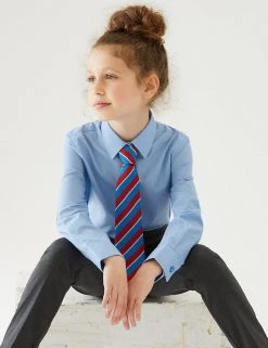 M&S Collection 3pk Girls' Slim Fit Easy Iron School Shirts (2-16 Yrs) 8 M&S Collection 3pk Girls' Slim Fit Easy Iron School Shirts (2-16 Yrs) -Cheap School Uniform Store SD 04 T76 6024 E0 X EC 0