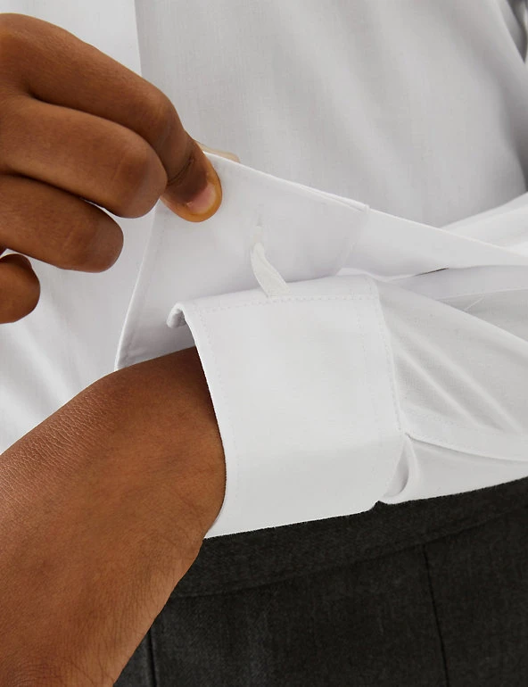 M&S Collection 5pk Girls' Regular Fit Easy To Iron Shirts (2-18 Yrs) 7 M&S Collection 5pk Girls' Regular Fit Easy To Iron Shirts (2-18 Yrs) - Image 5