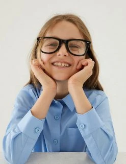 M&S Collection 2pk Girls' Non-Iron School Shirts (2-18 Yrs) -Cheap School Uniform Store SD 04 T76 6037 E0 X EC 0