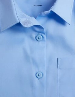 M&S Collection 2pk Girls' Non-Iron School Shirts (2-18 Yrs) -Cheap School Uniform Store SD 04 T76 6037 E0 X EC 3