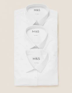 M&S Collection 3pk Girls' Easy Dressing Easy Iron School Shirts (3-18 Yrs) 8 M&S Collection 3pk Girls' Easy Dressing Easy Iron School Shirts (3-18 Yrs) -Cheap School Uniform Store SD 04 T76 6042 Z0 X EC 7