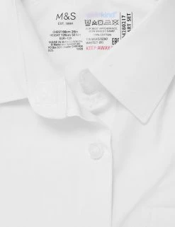 M&S Collection 2pk Girls’ Pure Cotton School Shirts (2-18 Yrs) -Cheap School Uniform Store SD 04 T76 6054S Z0 X EC 3