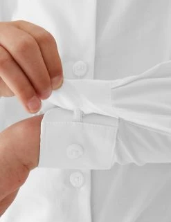 M&S Collection 2pk Girls' Skinny Fit School Shirts (2-18 Yrs) -Cheap School Uniform Store SD 04 T76 6057 Z0 X EC 3