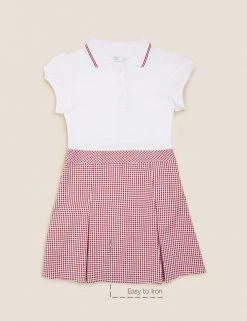 M&S Collection Dresses Girls' 2 In 1 Gingham Pleated School Dress (2-14 Yrs) 44 M&S Collection Dresses Girls' 2 In 1 Gingham Pleated School Dress (2-14 Yrs) -Cheap School Uniform Store SD 04 T76 6475 B0 X EC 90