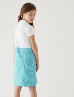 M&S Collection Dresses Girls' 2 In 1 Gingham Pleated School Dress (2-14 Yrs) 82 M&S Collection Dresses Girls' 2 In 1 Gingham Pleated School Dress (2-14 Yrs) -Cheap School Uniform Store SD 04 T76 6475 J0 X EC 2
