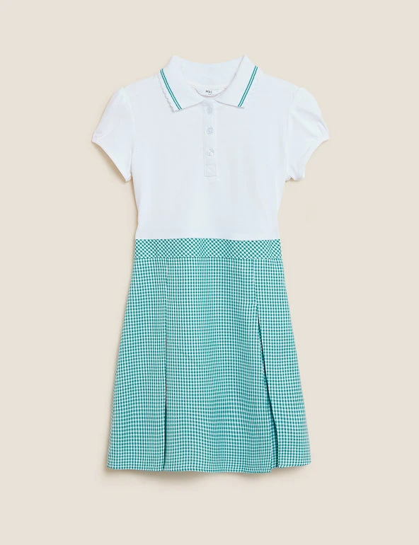 M&S Collection Dresses Girls' 2 In 1 Gingham Pleated School Dress (2-14 Yrs) 40 M&S Collection Dresses Girls' 2 In 1 Gingham Pleated School Dress (2-14 Yrs) - Image 38