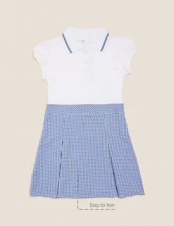 M&S Collection Dresses Girls' 2 In 1 Gingham Pleated School Dress (2-14 Yrs) 65 M&S Collection Dresses Girls' 2 In 1 Gingham Pleated School Dress (2-14 Yrs) -Cheap School Uniform Store SD 04 T76 6475 O4 X EC 90