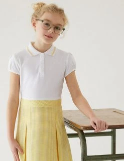 M&S Collection Dresses Girls' 2 In 1 Gingham Pleated School Dress (2-14 Yrs) 50 M&S Collection Dresses Girls' 2 In 1 Gingham Pleated School Dress (2-14 Yrs) -Cheap School Uniform Store SD 04 T76 6475 R0 X EC 1