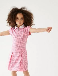 M&S Collection Dresses Girls' Gingham Pleated School Dress (2-14 Yrs) 64 M&S Collection Dresses Girls' Gingham Pleated School Dress (2-14 Yrs) -Cheap School Uniform Store SD 04 T76 6477 A0 X EC 0