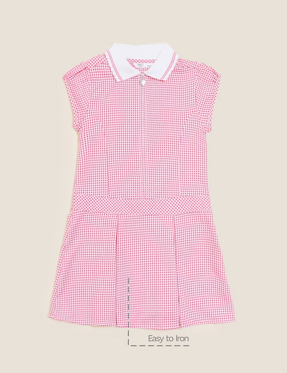 M&S Collection Dresses Girls' Gingham Pleated School Dress (2-14 Yrs) 25 M&S Collection Dresses Girls' Gingham Pleated School Dress (2-14 Yrs) - Image 23