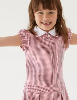 M&S Collection Dresses Girls' Gingham Pleated School Dress (2-14 Yrs) 61 M&S Collection Dresses Girls' Gingham Pleated School Dress (2-14 Yrs) -Cheap School Uniform Store SD 04 T76 6477 B0 X EC 1