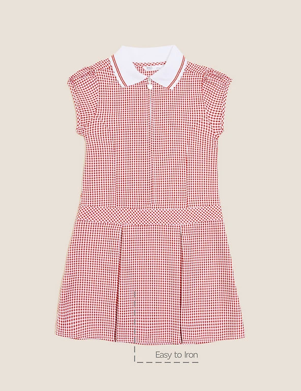 M&S Collection Dresses Girls' Gingham Pleated School Dress (2-14 Yrs) 20 M&S Collection Dresses Girls' Gingham Pleated School Dress (2-14 Yrs) - Image 18