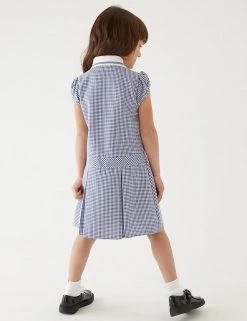 M&S Collection Dresses Girls' Gingham Pleated School Dress (2-14 Yrs) 77 M&S Collection Dresses Girls' Gingham Pleated School Dress (2-14 Yrs) -Cheap School Uniform Store SD 04 T76 6477 F0 X EC 2