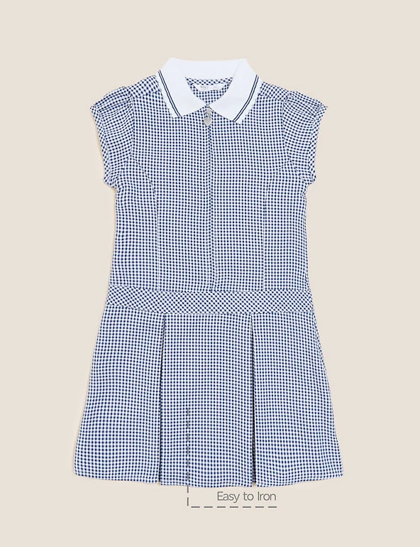 M&S Collection Dresses Girls' Gingham Pleated School Dress (2-14 Yrs) 35 M&S Collection Dresses Girls' Gingham Pleated School Dress (2-14 Yrs) - Image 33