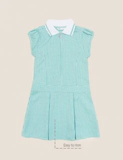 M&S Collection Dresses Girls' Gingham Pleated School Dress (2-14 Yrs) 80 M&S Collection Dresses Girls' Gingham Pleated School Dress (2-14 Yrs) -Cheap School Uniform Store SD 04 T76 6477 J0 X EC 90