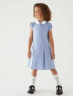M&S Collection Dresses Girls' Gingham Pleated School Dress (2-14 Yrs) 48 M&S Collection Dresses Girls' Gingham Pleated School Dress (2-14 Yrs) -Cheap School Uniform Store SD 04 T76 6477 O4 X EC 0